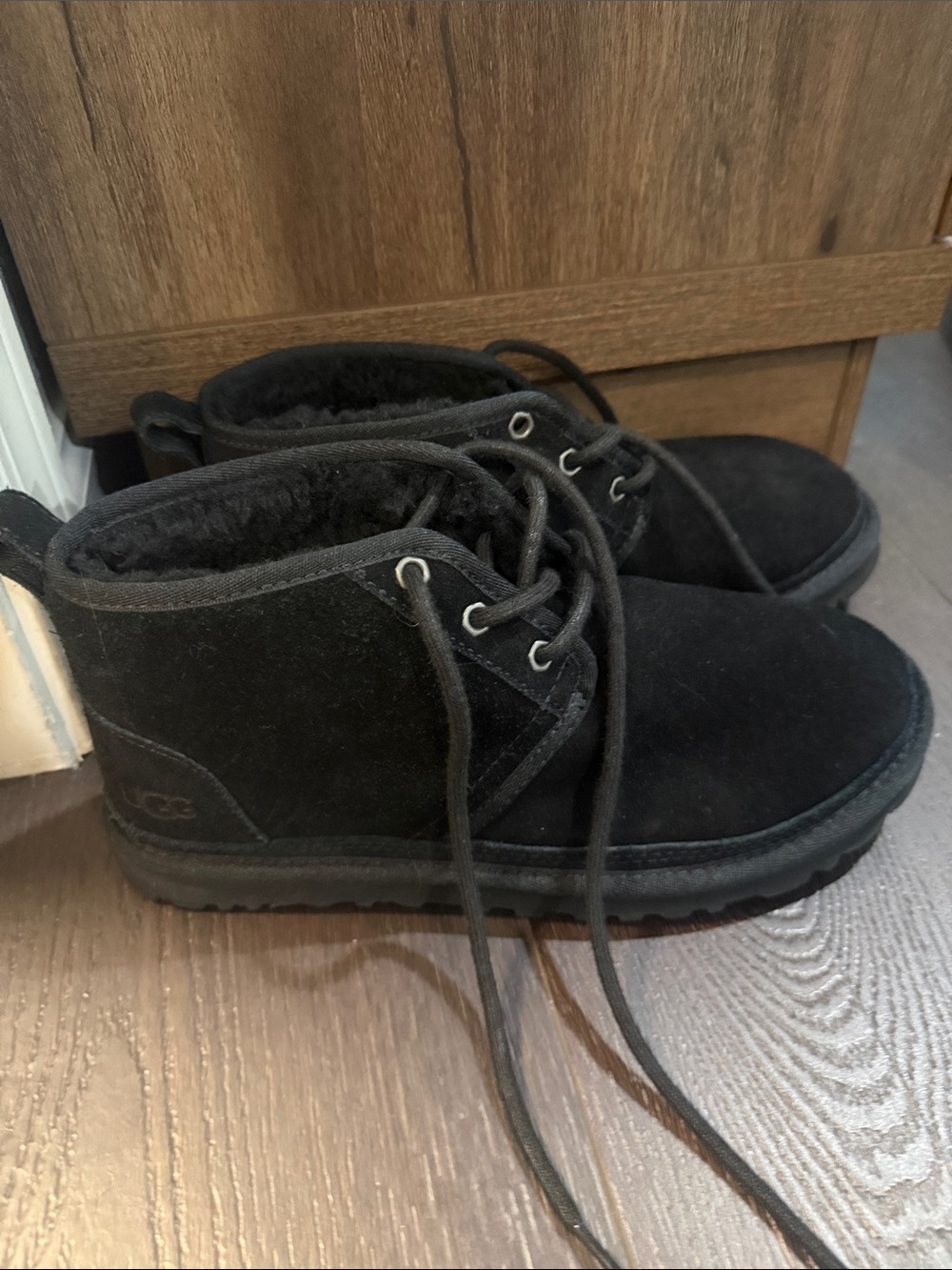 UGG Women’s Black Lace-Up Ankle Boots